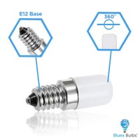 6 Pack Bluex Led C7 S6 1.5W Night Light Bulbs, Warm White 3000K 15 Watt Equivalent, Mini Led Bulb Candelabra E12 Base - Led For Bedroom Porch Indoor Or Outdoor Use Salt Lighthouse Lamp (3000K)