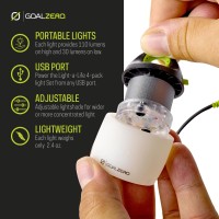 Goal Zero Light-A-Life Mini Chainable Led Lights, 4 Pack, With Color Shades