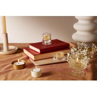 Bolsius 48 Unscented Tea Lights In Clear Cups 8 Burn Hours Premium European Quality Consistent Smokeless Flame 100 Cott