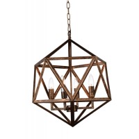 3 Light Up Pendant With Antique Forged Copper Finish