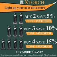 Xtorch Led Rechargeable Flashlight, Portable Solar Charger - Camping Lantern Flashlight, Solar Lanterns For Power Outages - Hiking Accessories, Solar Emergency Flashlight