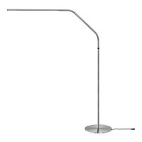 Daylight Company Llc Daylight Company Slimeline 3 Led Floor Lamp, Brushed Steel