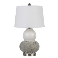 Aigio 100W on off ceramic table lamps sold and priced as pairs