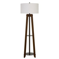 Cal Lighting BO2833FL Transitional One Light Floor Lamp from Bilzen collection in Bronze Dark finish 2100 inches One Light Floor Lamp from the Bilzen collection Transitional One Light Floor Lamp from Bilzen collection in Walnut finish 2100 inches