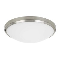 Integrated LED 25W 2000 lumen 80 CRI dimmable ceiling flush mount with glass diffuser