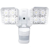 Sansi Led Security Motion Sensor Outdoor Lights, 30W (250W Incandescent Equivalent) 3400Lm, 5000K Daylight, Waterproof Flood Light, Etl Listed, White