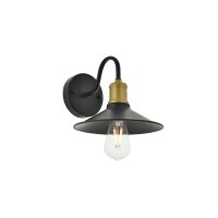 Etude 1 Light Brass And Black Wall Sconce