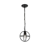 Octavia 1 Light Dark Brown Pendant