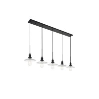 Waltz 5 Light Black Pendant