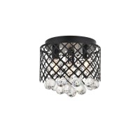 Tully 3 Light Matte Black Flush Mount