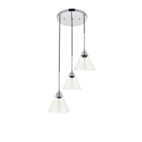 Histoire 3 Light Chrome Pendant