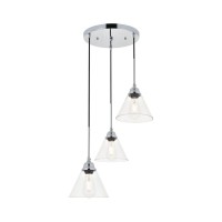 Histoire 3 Light Chrome Pendant