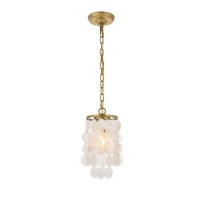 Selene 1 Light Brass Pendant