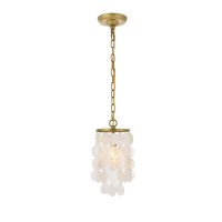 Selene 1 Light Brass Pendant