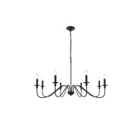 Rohan 8 Light Matte Black Pendant