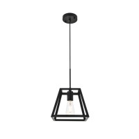 Resolute 1 Light Black Pendant