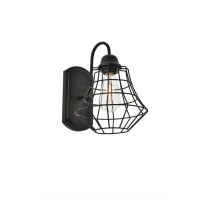 Candor 1 Light Black Wall Sconce