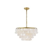 Selene 4 Light Brass Pendant