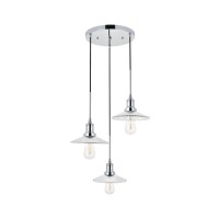 Waltz 3 Light Chrome Pendant