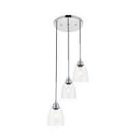 Felicity 3 Light Chrome Pendant