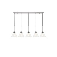 Histoire 5 Light Chrome Pendant