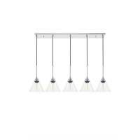 Histoire 5 Light Chrome Pendant