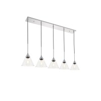 Histoire 5 Light Chrome Pendant