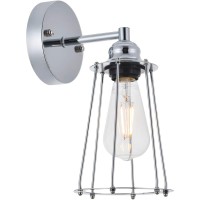 Living District Auspice 1 Light Chrome Wall Sconce