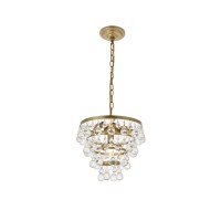 Kora 3 Light Brass Pendant