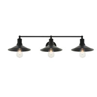 Etude 3 Light Black Wall Sconce