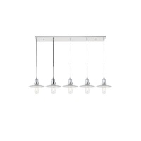 Waltz 5 Light Chrome Pendant