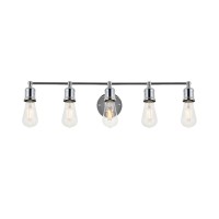 Serif 5 Light Chrome Wall Sconce