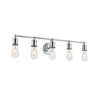 Serif 5 Light Chrome Wall Sconce