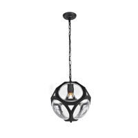 Vega 1 Light In Flat Black Pendant