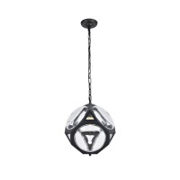 Vega 1 Light In Flat Black Pendant