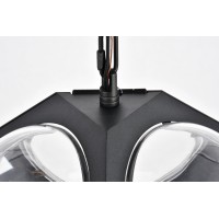 Vega 1 Light In Flat Black Pendant