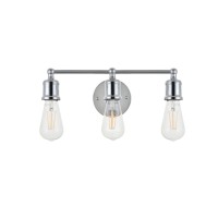 Serif 3 Light Chrome Wall Sconce