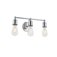 Serif 3 Light Chrome Wall Sconce