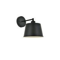 Nota 1 Light Black Wall Sconce