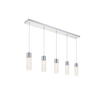 Constellation 5 Light Chrome Led Pendant