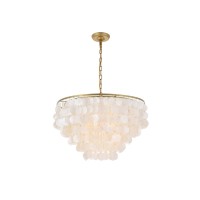 Selene 6 Light Brass Pendant