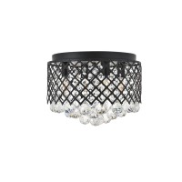 Tully 4 Light Matte Black Flush Mount