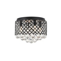 Tully 4 Light Matte Black Flush Mount