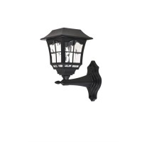 Outdoor Black Led 3000K Wall Light In Pack Of 4