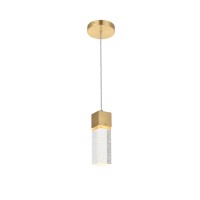 Novastella 1 Light Gold Led Pendant