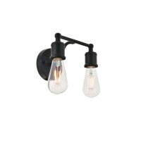 Serif 2 Light Black Wall Sconce