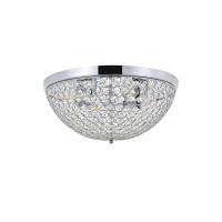 Taye 4 Light Chrome Flush Mount