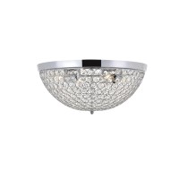 Taye 4 Light Chrome Flush Mount