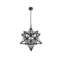 Nocturne 1 Light Black Pendant