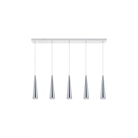 Fantasia 5 Light Chrome Led Pendant